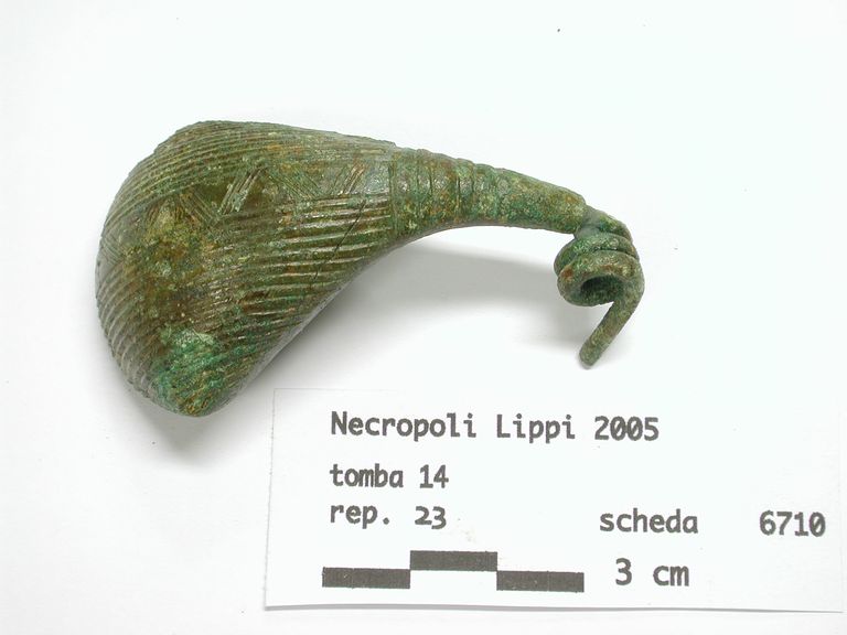 fibula in bronzo dopo il restauro